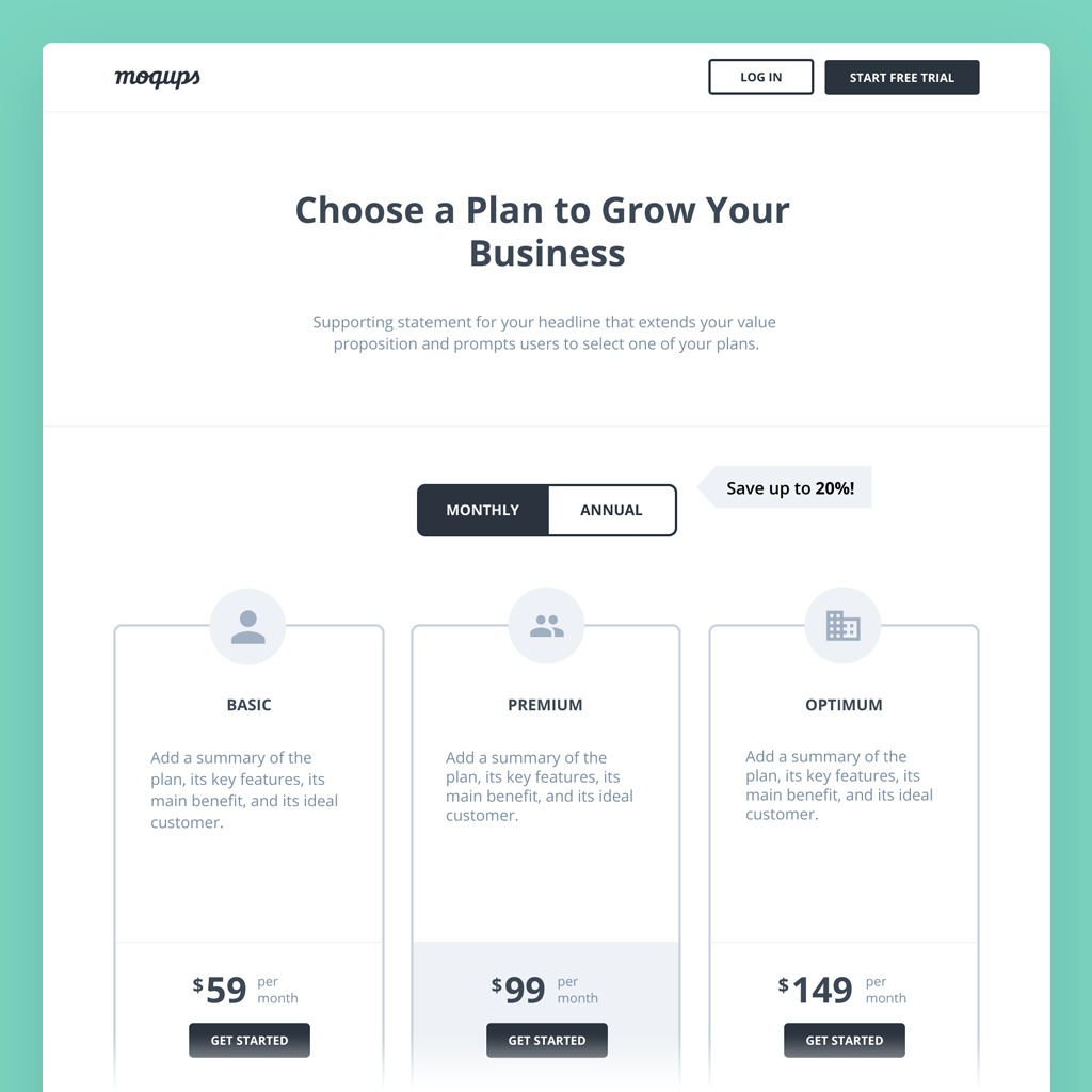 Download 7 Free Wireframe Templates For Saas Software The Moqups Blog